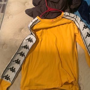 Yellow large kappa shirt